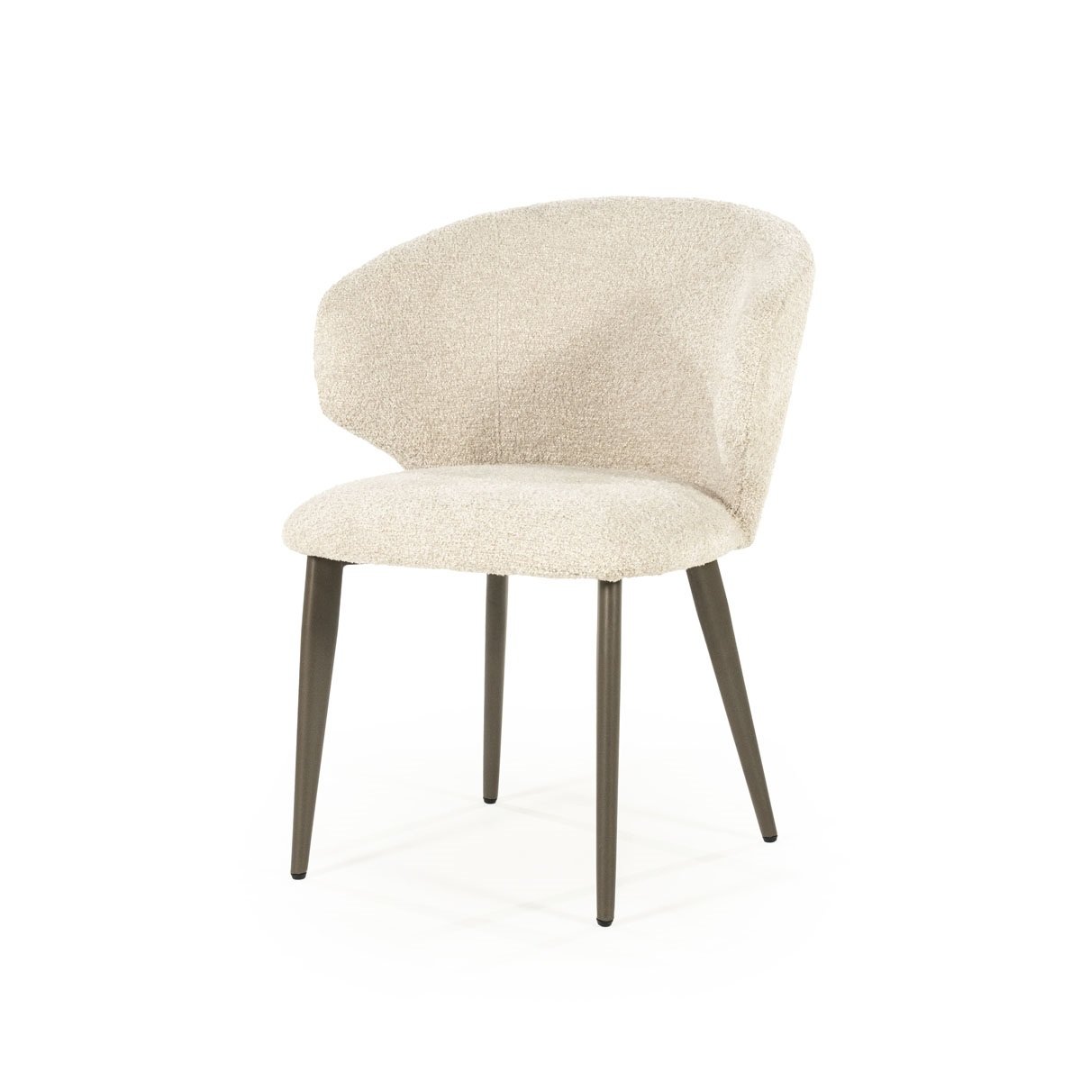 Esszimmerstuhl Mateo Vierfußstuhl Stoff beige