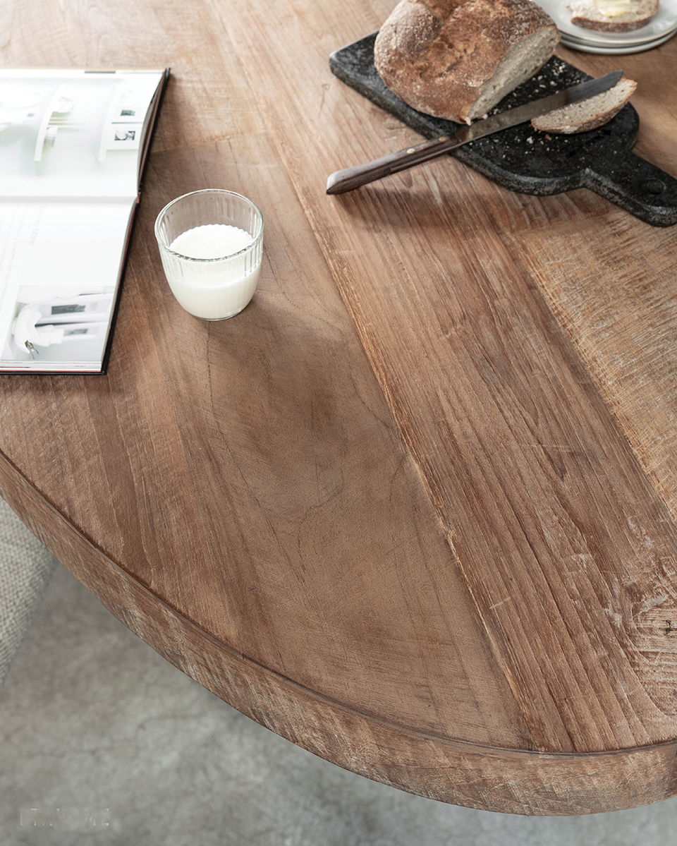 Esstisch MASTERPIECE oval 260 x 110 cm  recyceltes Teakholz massiv
