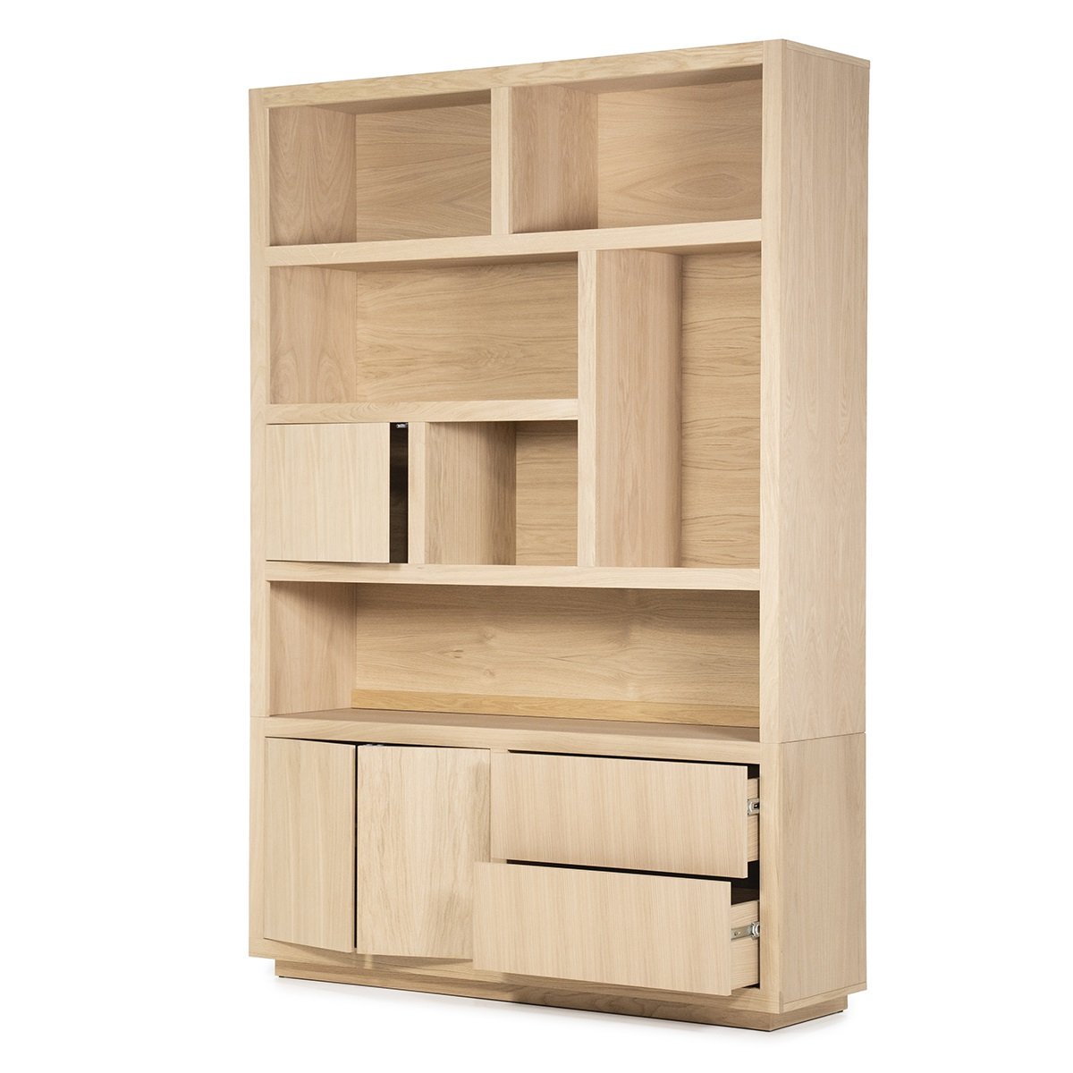 Bücherschrank Helsinki B 150 cm Eiche Brauntöne