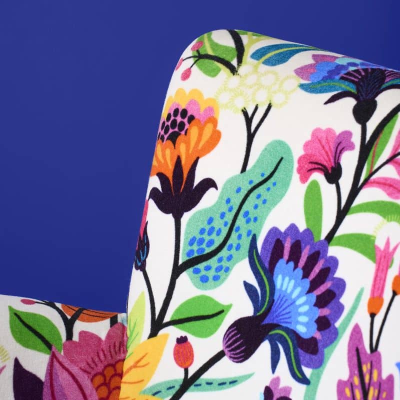 Sessel FLOWER Samt Samtsessel bunt floral