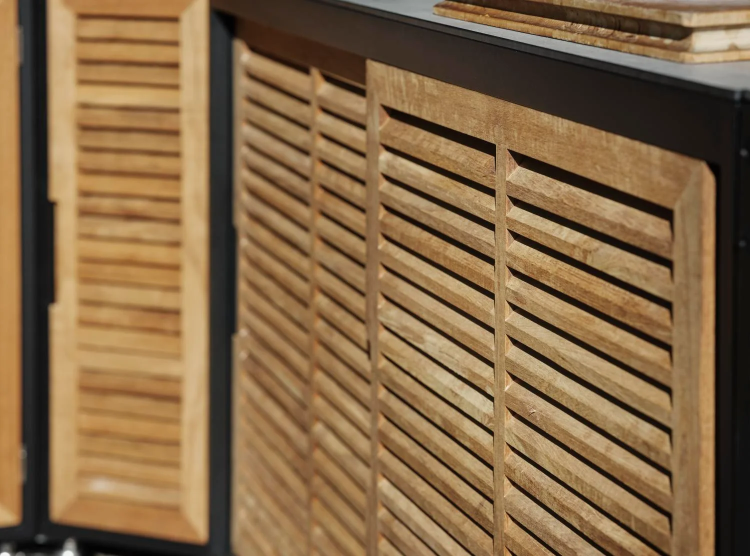 FORNAX Außenküche ECKELEMENT Aluminium Teakholz