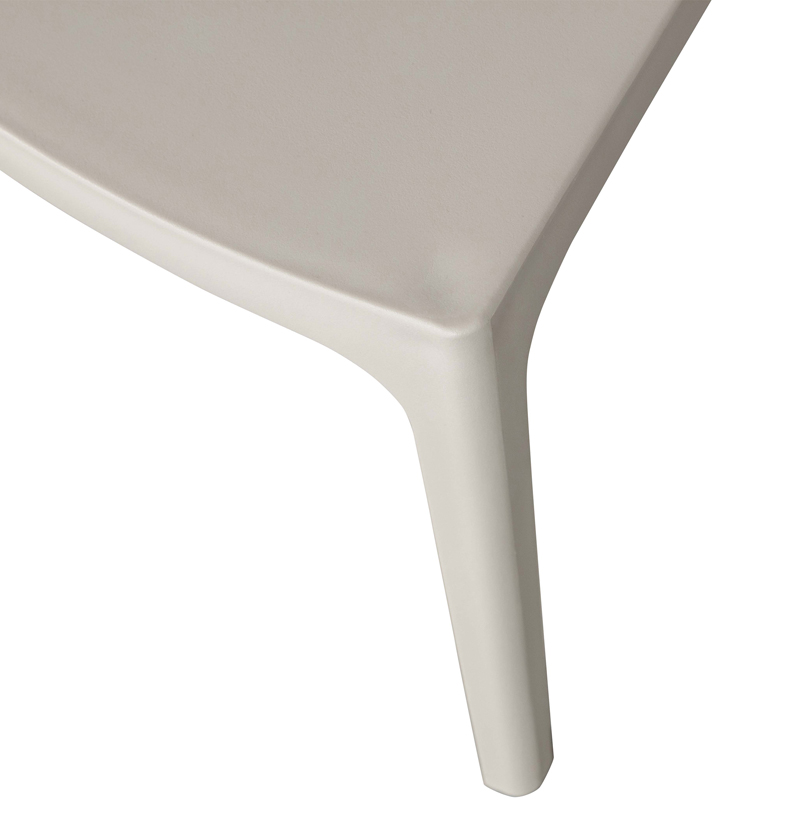 2er Set Gartenstuhl Kunststoff BLISS grau stapelbar