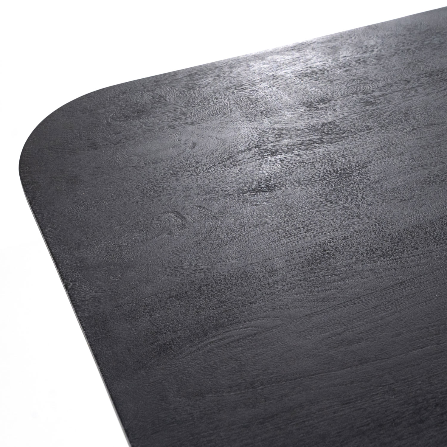 Esstisch Aron 150 x 150 cm Mango Holz schwarz