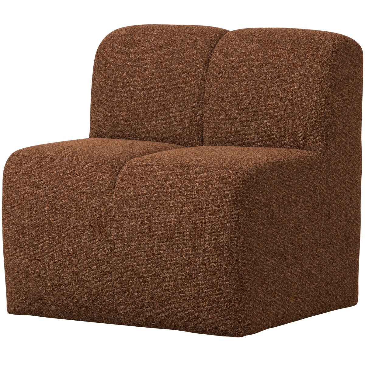 Esszimmerbank Eckbank MOJO 84 cm Element Bouclé rost melange