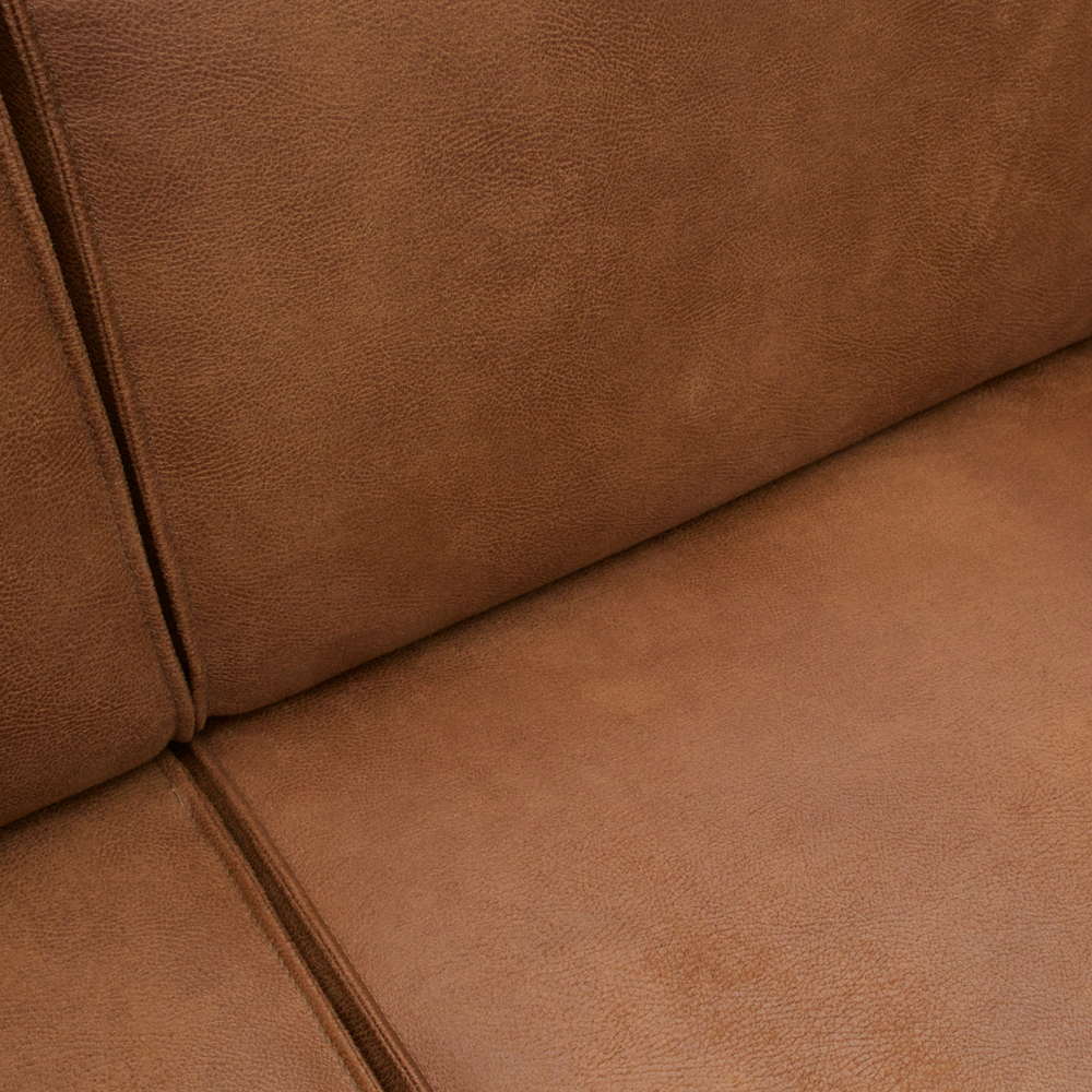 Ecksofa Statement ECO Leder cognac Longchair Links