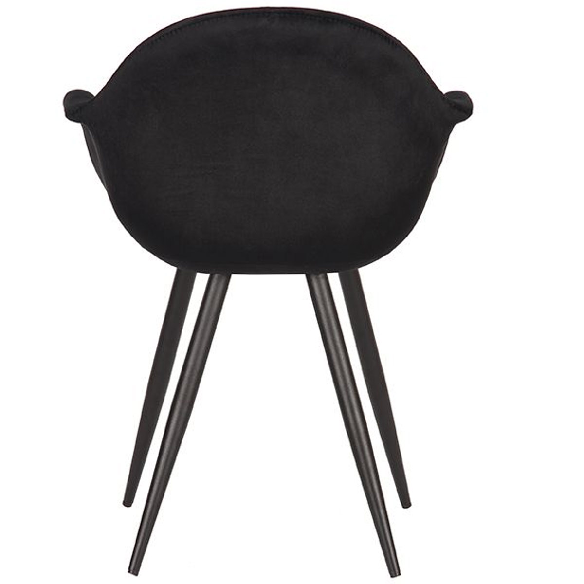 Esstischstuhl MORLI Samt Velvet schwarz Schalenstuhl