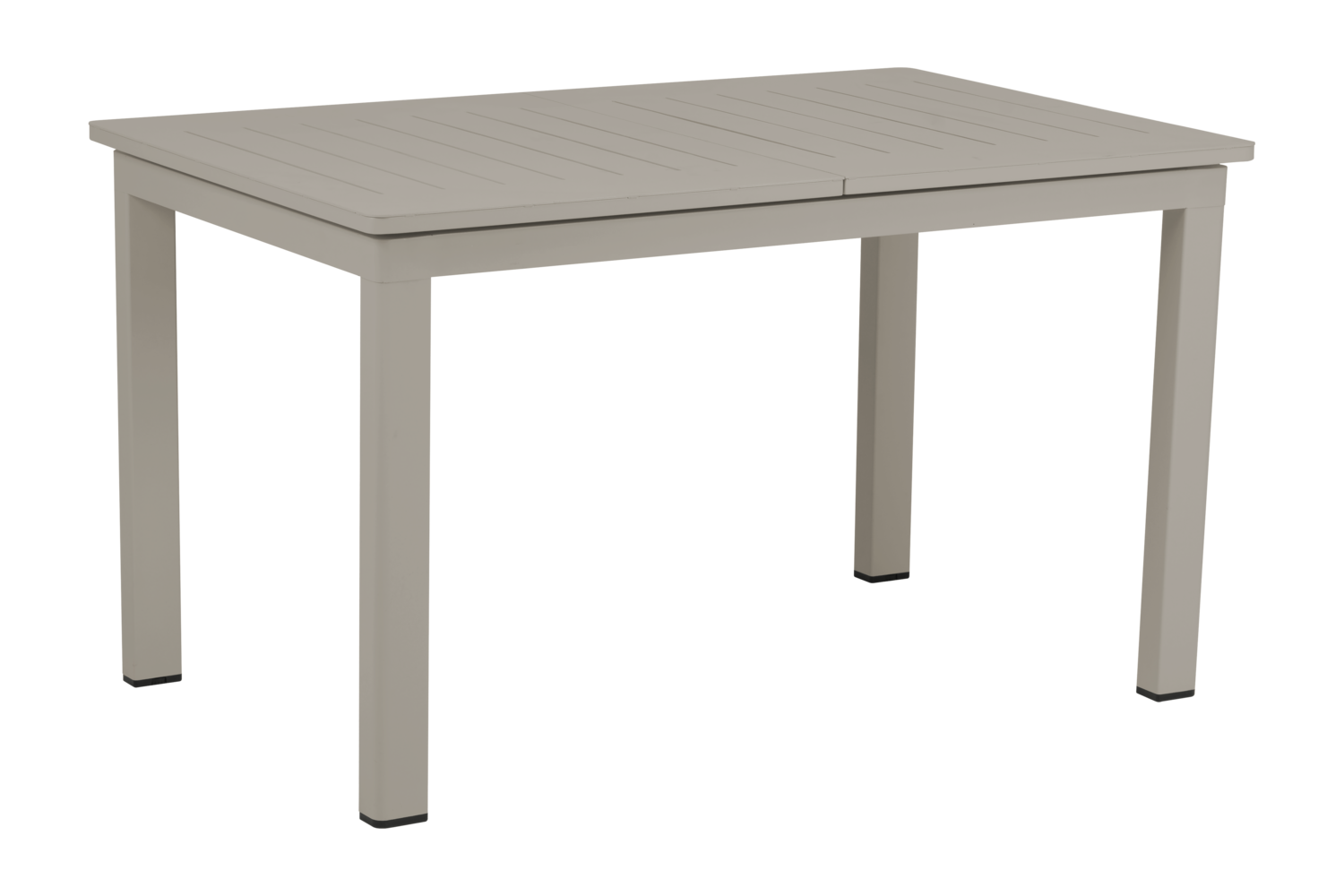 Gartentisch LOMMA khaki ausziehbar 132 bis 192 x 80 cm Aluminium