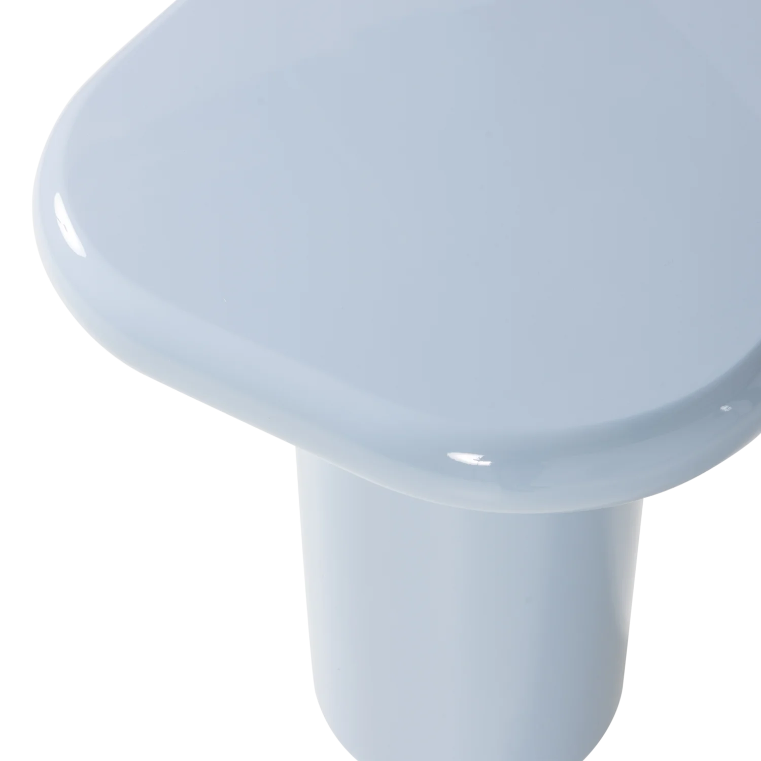 Beistelltisch ZAVA H 61 cm MDF hochglanz hellblau