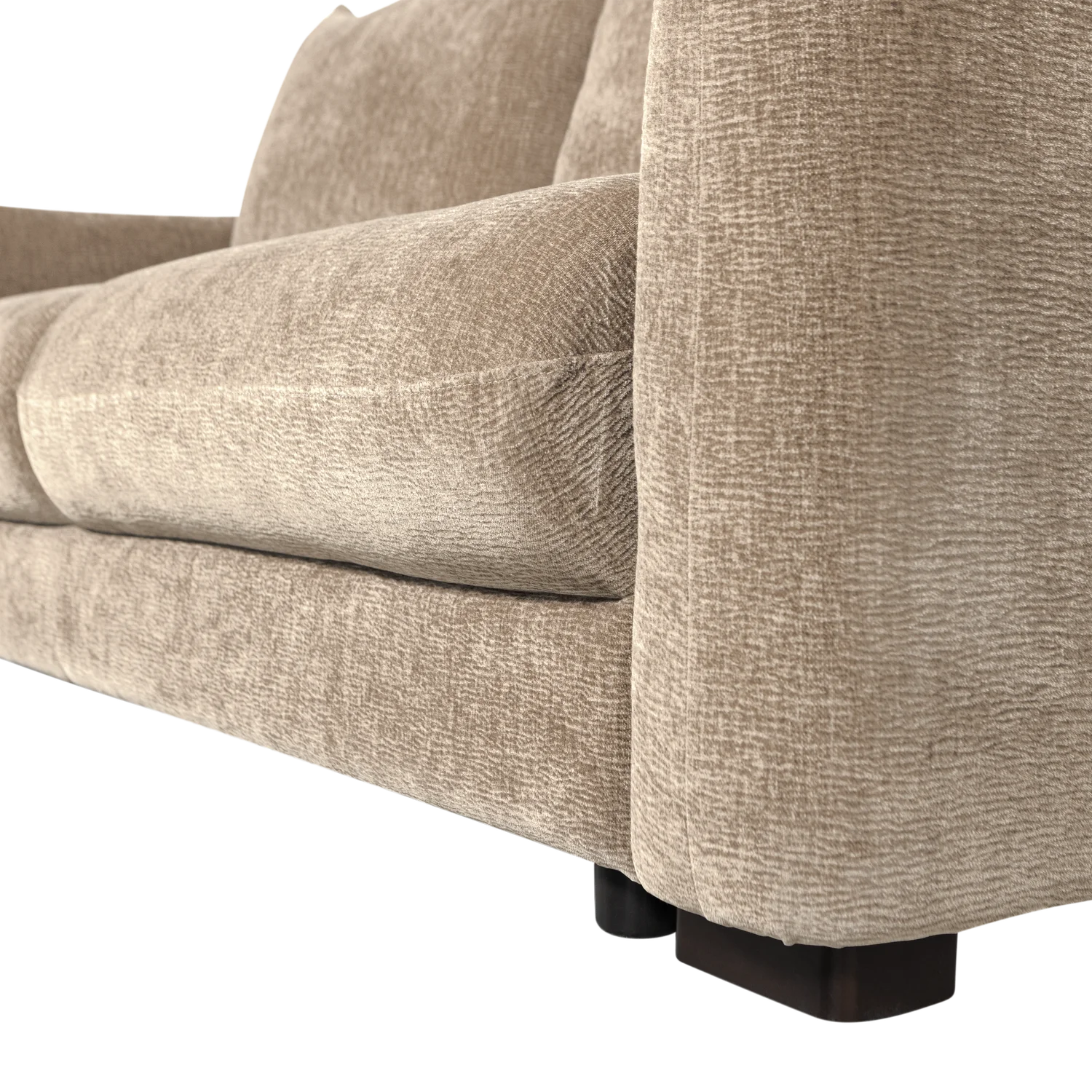 3 Sitzer Schlafsofa JONNE Chenille natur Couch Garnitur Loungesofa Couchgarnitur Sofa