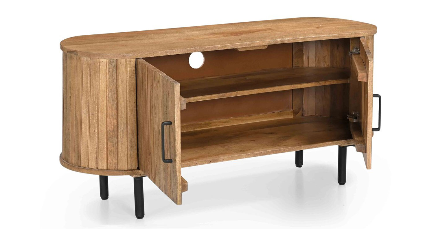 TV Lowboard JASMIN 120 cm Mango Holz natur