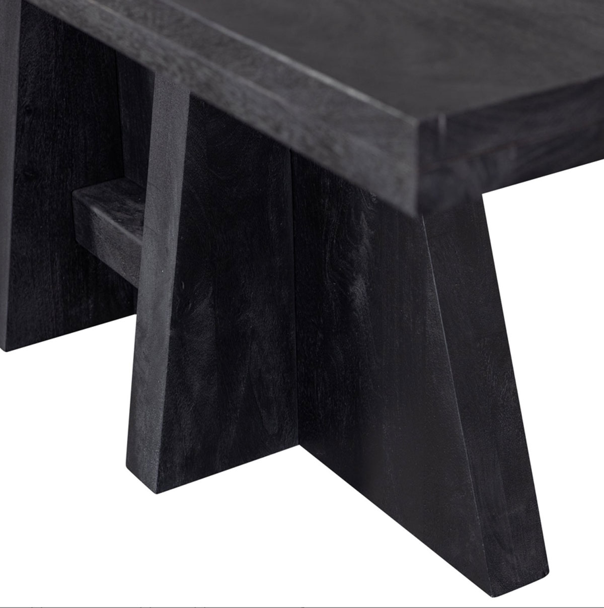 woood Esstisch KEAN 220 x 100 cm Mangoholz schwarz