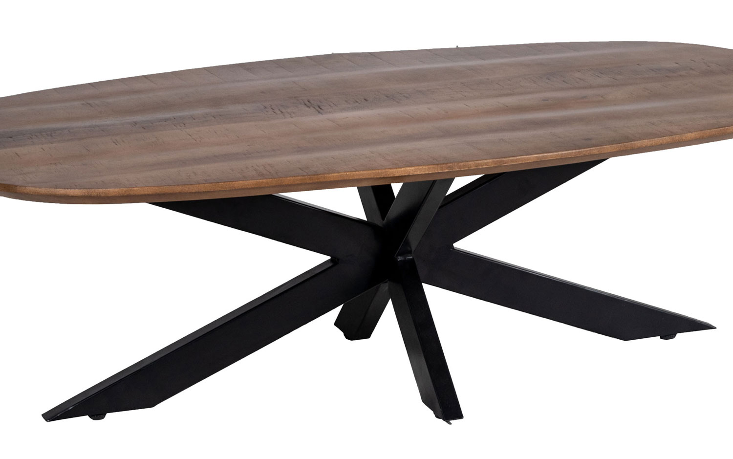 Couchtisch JELLE oval 130 x 70 cm Mango Holz