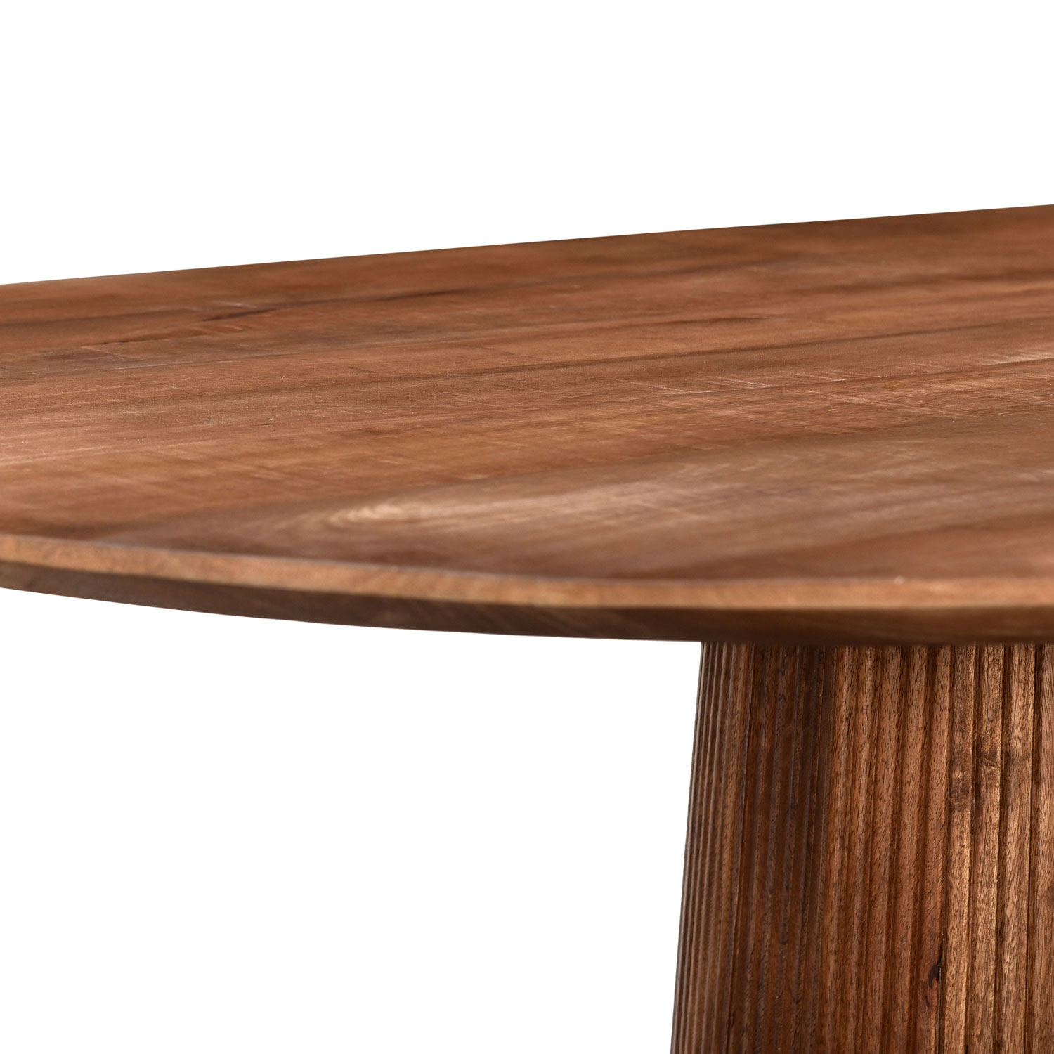 Esstisch Salvator oval 200 x 110 cm Mangoholz hellbraun