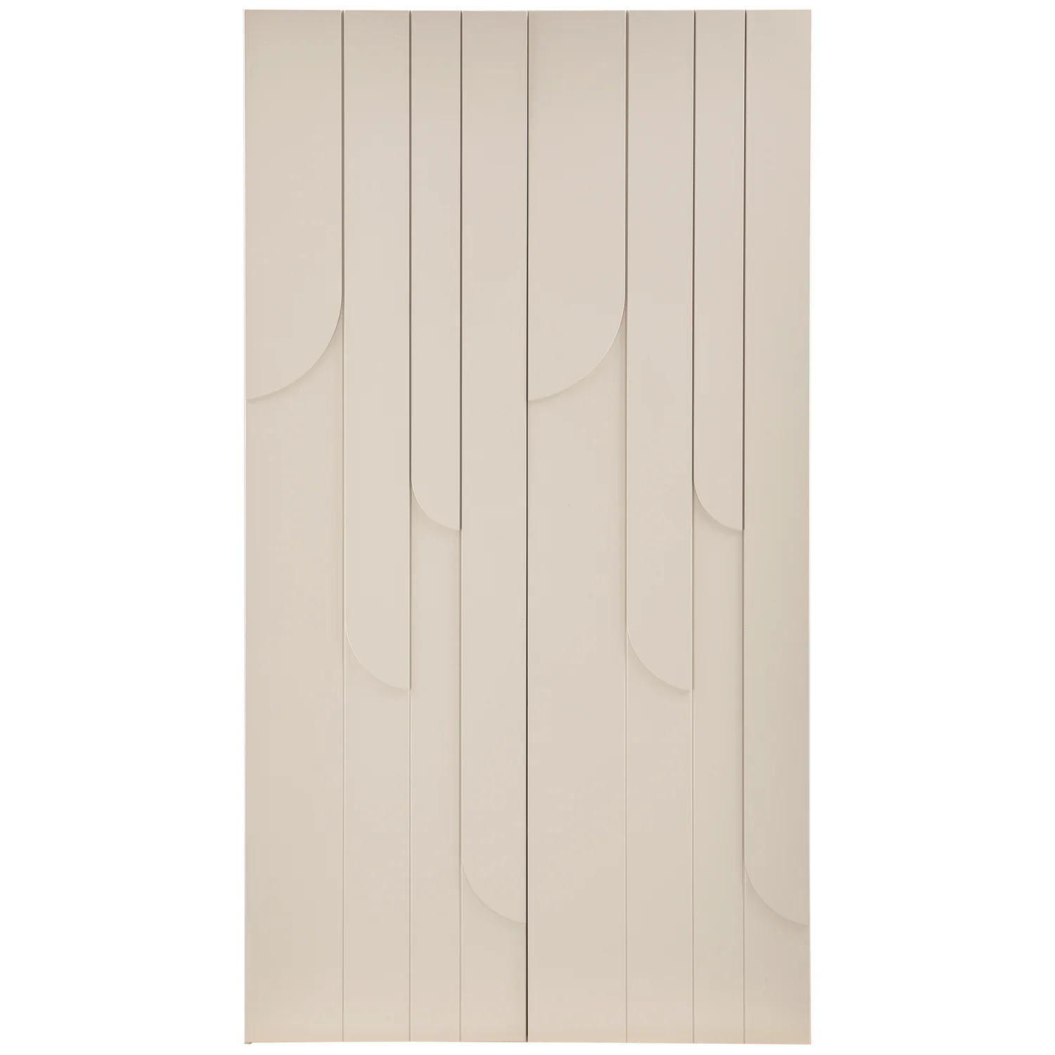 Kleiderschrank RAIN II B 110 cm 2-türig Kleiderstange Kiefernholz staubgrau Aufbewahrungsschrank