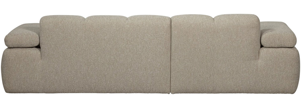 woood Chaiselongue Sofa MOJO links Bouclé beige melange
