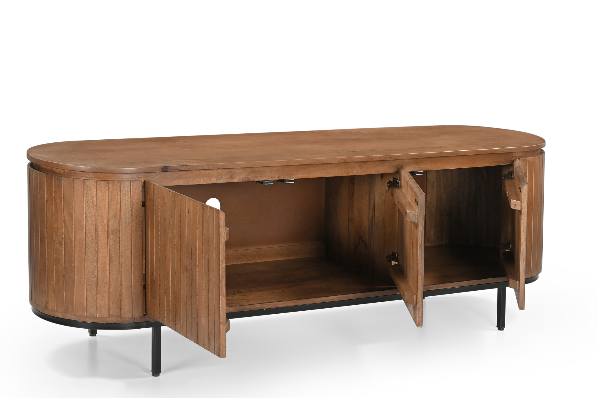 TV Möbel Lowboard Noor 170 cm Mangoholz natur