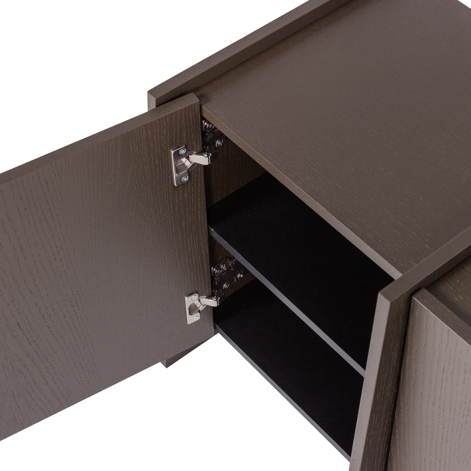 TV Möbel BROCK 102 cm Esche Furnier mittelbraun Kommode Lowboard