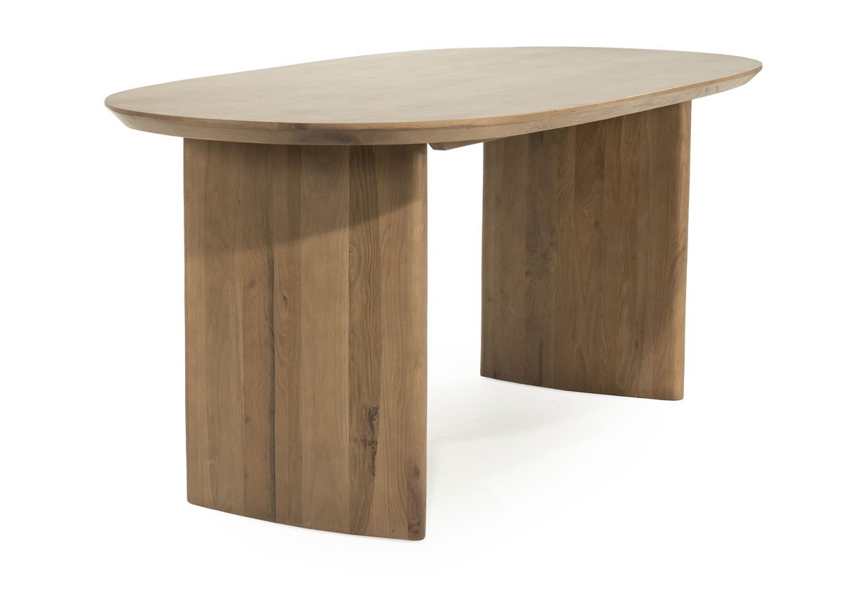 Esstisch Dex oval 180 x 90 cm Eichenholz Furnier dunkelbraun