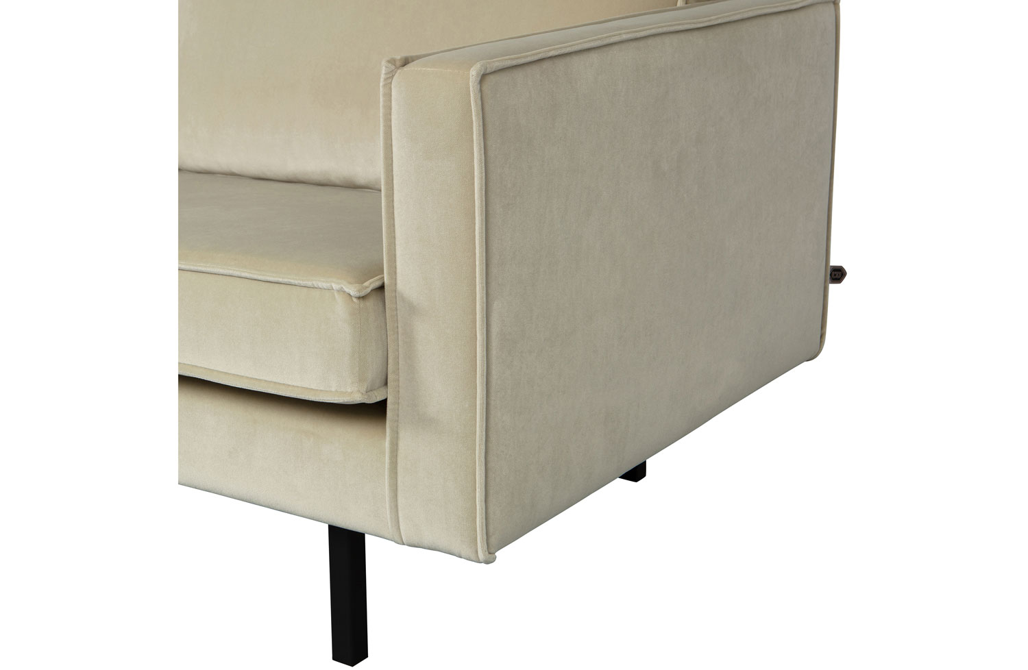 Sofa Chaiselongue RODEO Recamiere Samt pistazie