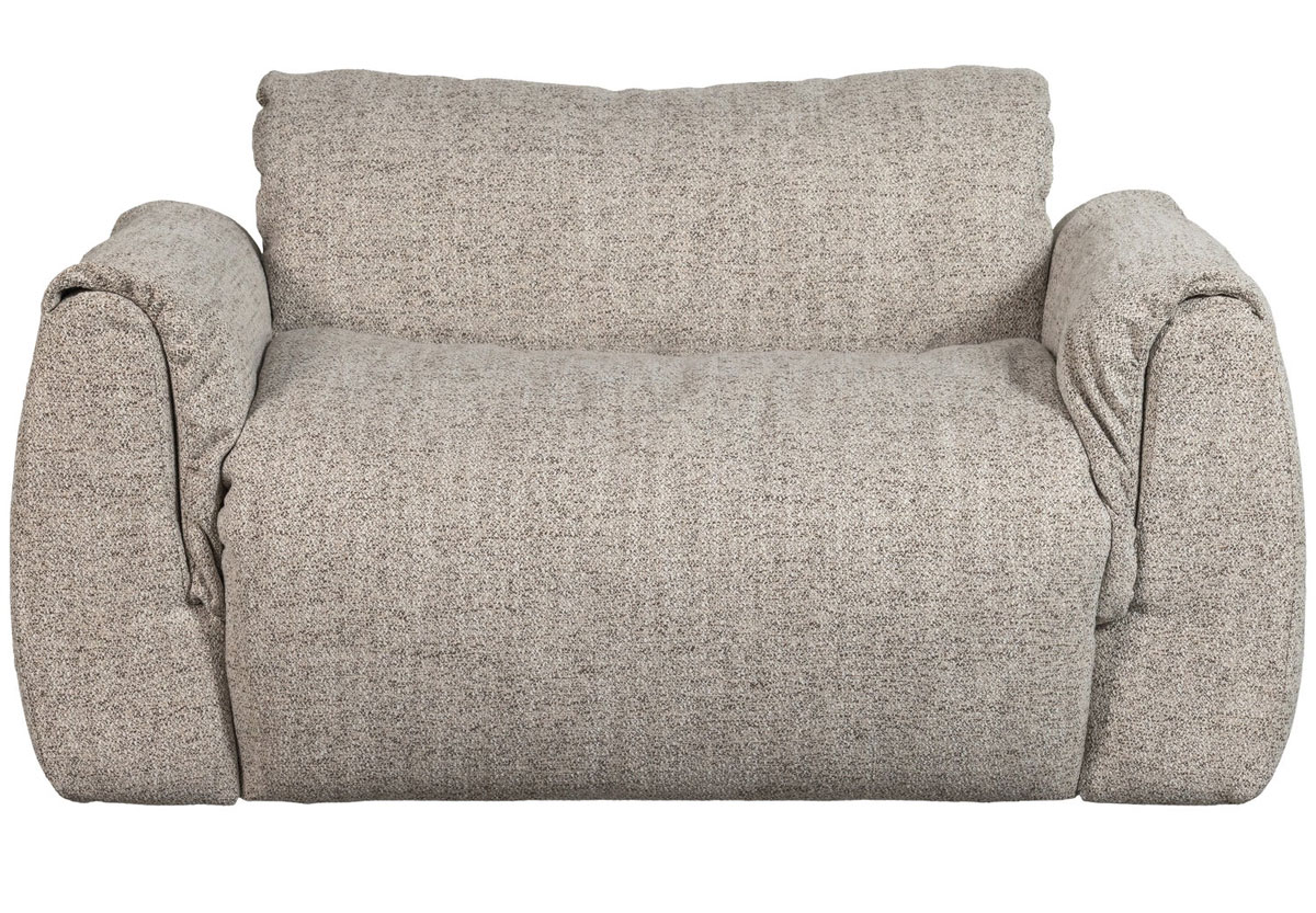 Loveseatsessel Sessel BAGGY Webstoff natur melange