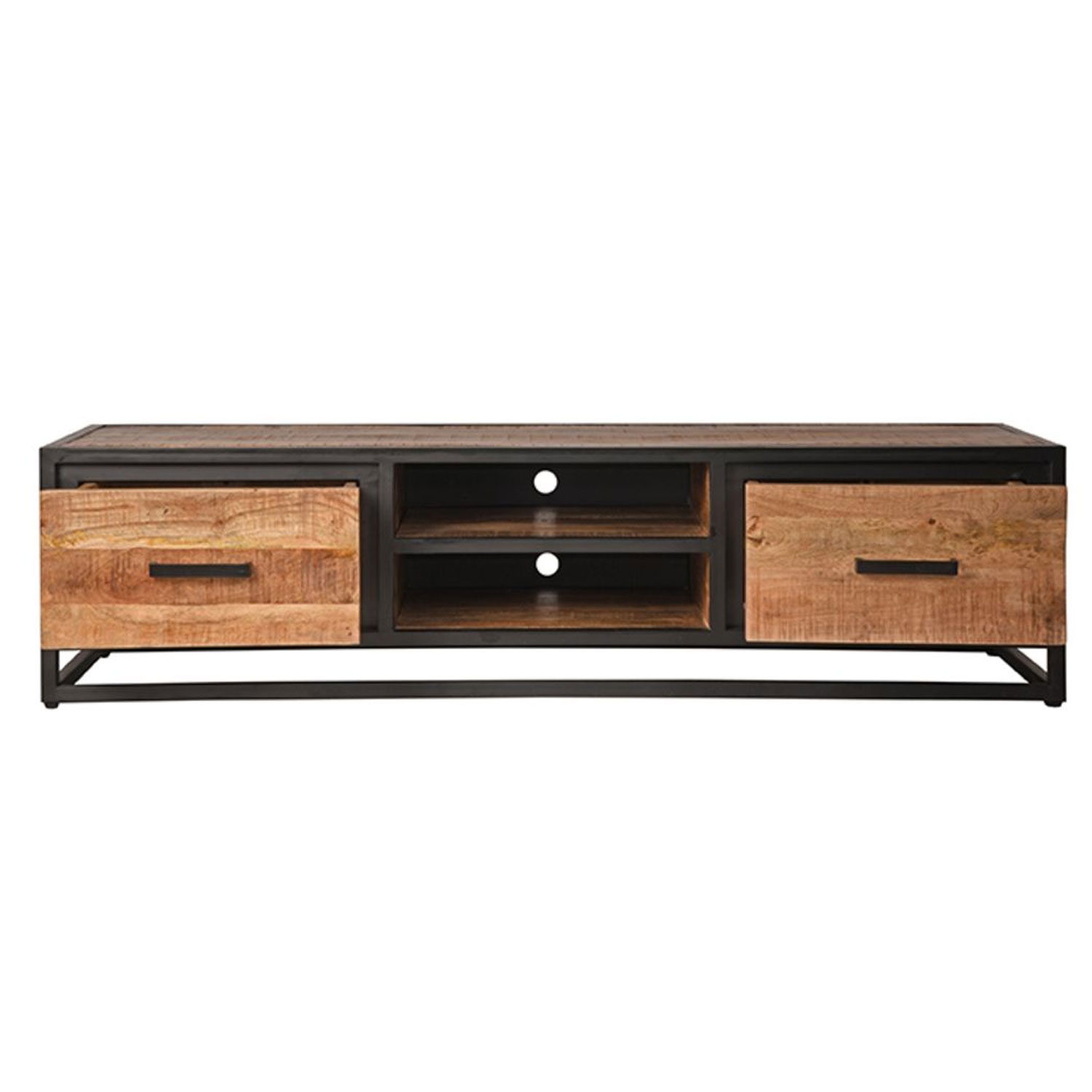 TV Möbel Nero 160 cm Mango Massivholz Lowboard
