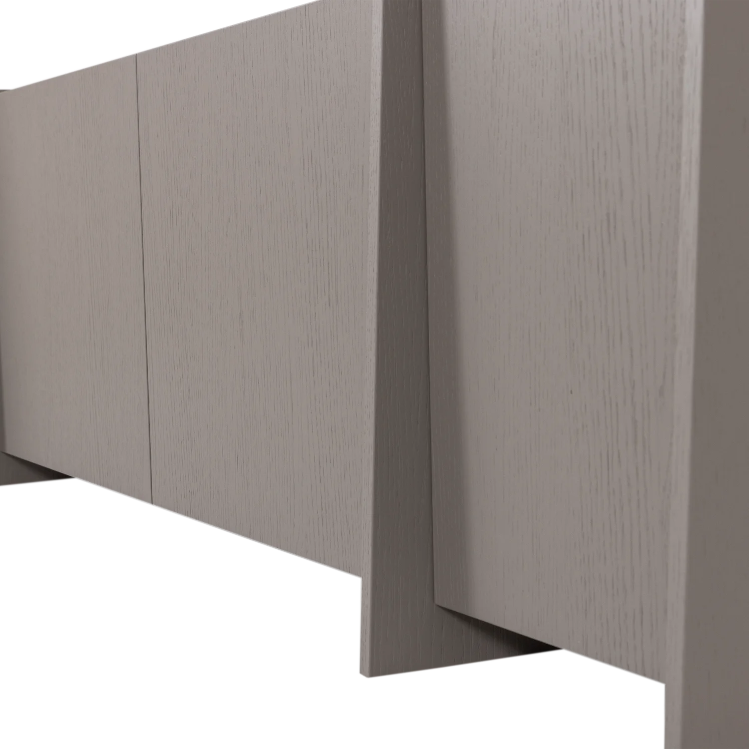 TV Möbel BROCK 200 cm Esche Furnier warmgrau Kommode Lowboard