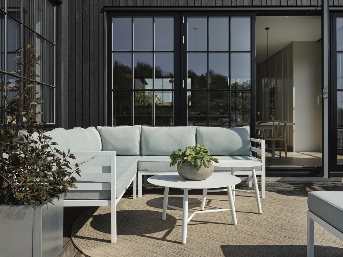 Garten Lounge Set WELDON incl.Sitzkissen weiss tea