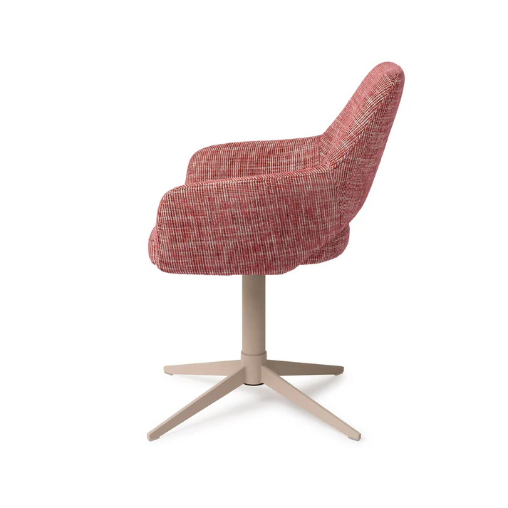 Esszimmerstuhl Yanai – Berry Bars mit Gestell in Metall beige