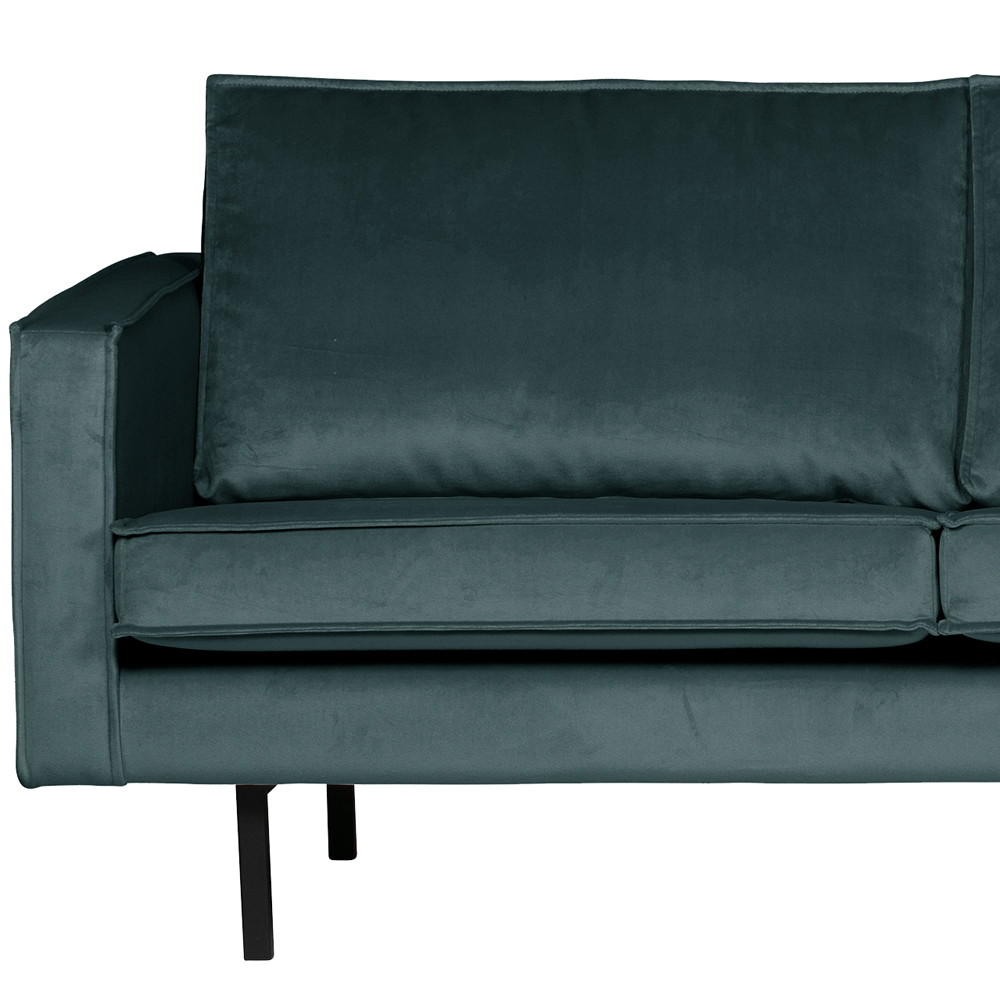 BePureHome 3 Sitzer Sofa Rodeo Samt blaugrün Couch