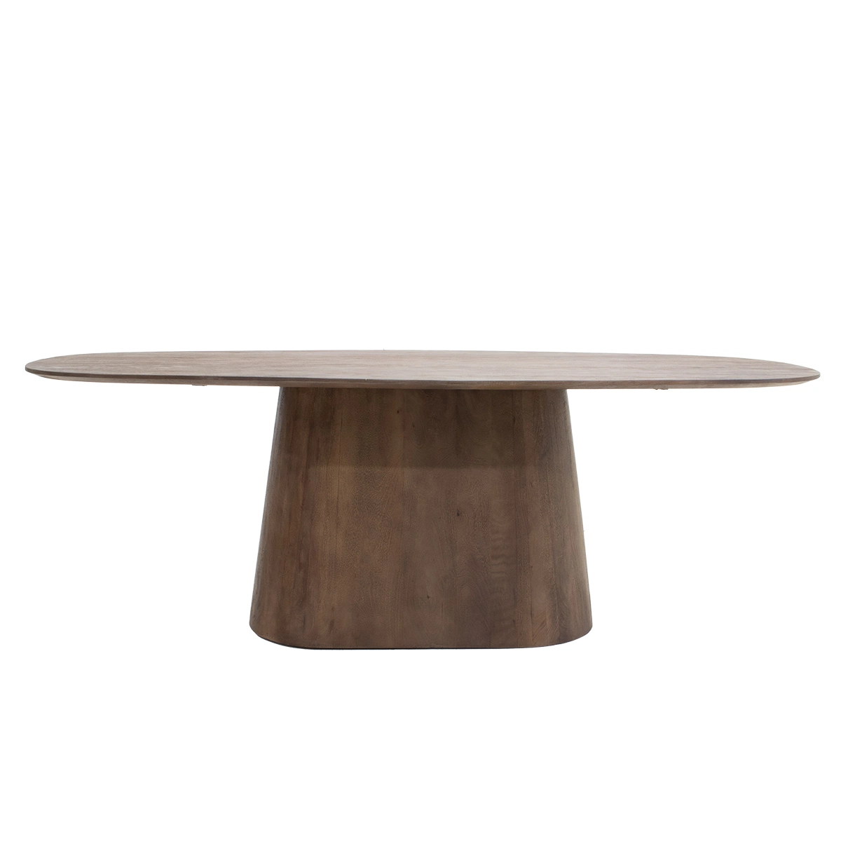 Esstisch Hermine dänisch oval 180 x 100 cm Mangoholz dunkelbraun