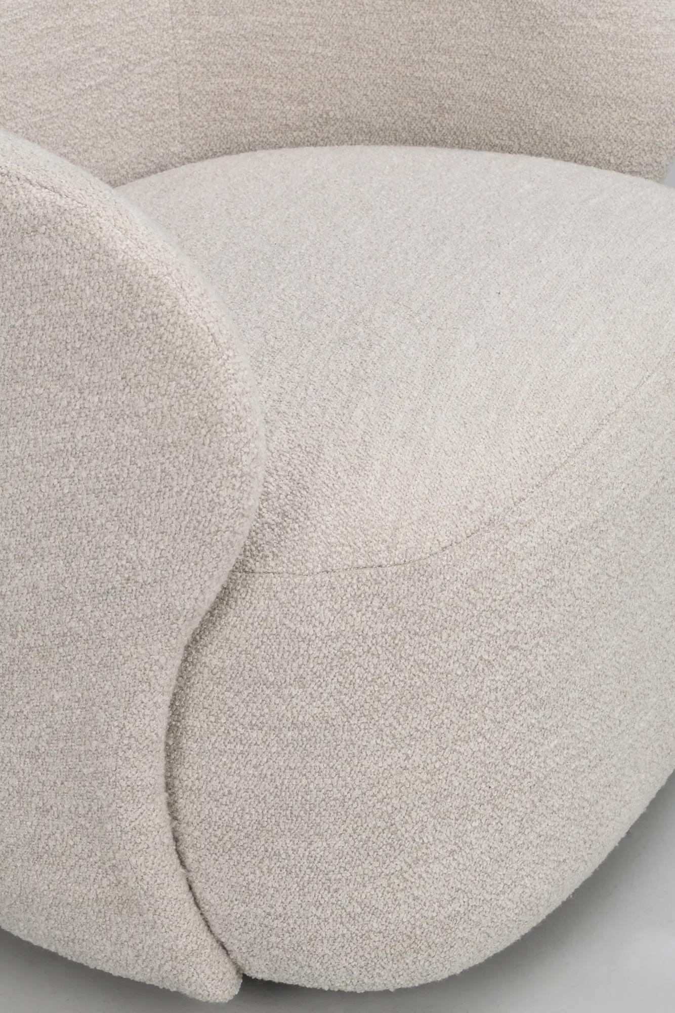 Sessel TOWN mit Drehfunktion Mischgewebe hellbeige Drehsessel Relaxsessel