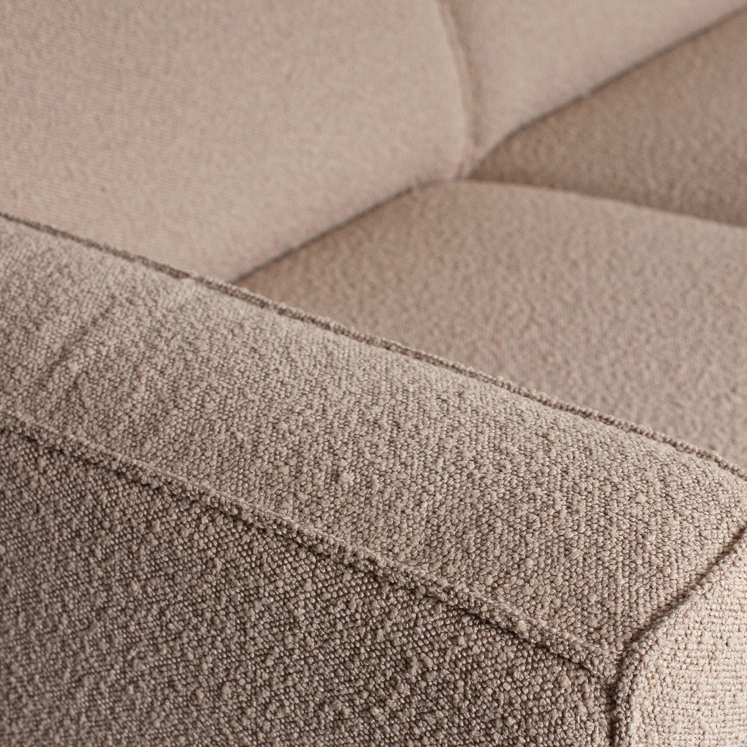 BePureHome 3 Sitzer Sofa STATEMENT Bouclé beige