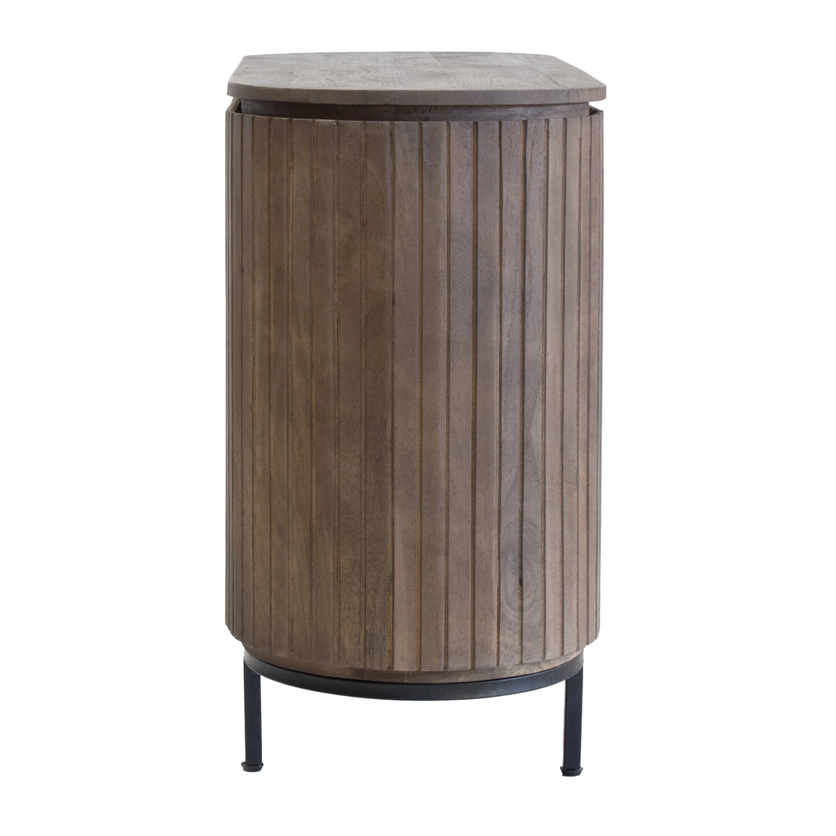 Sideboard LORA 115 cm mit 2 Türen Kommode Mango Massivholz dunkelbraun