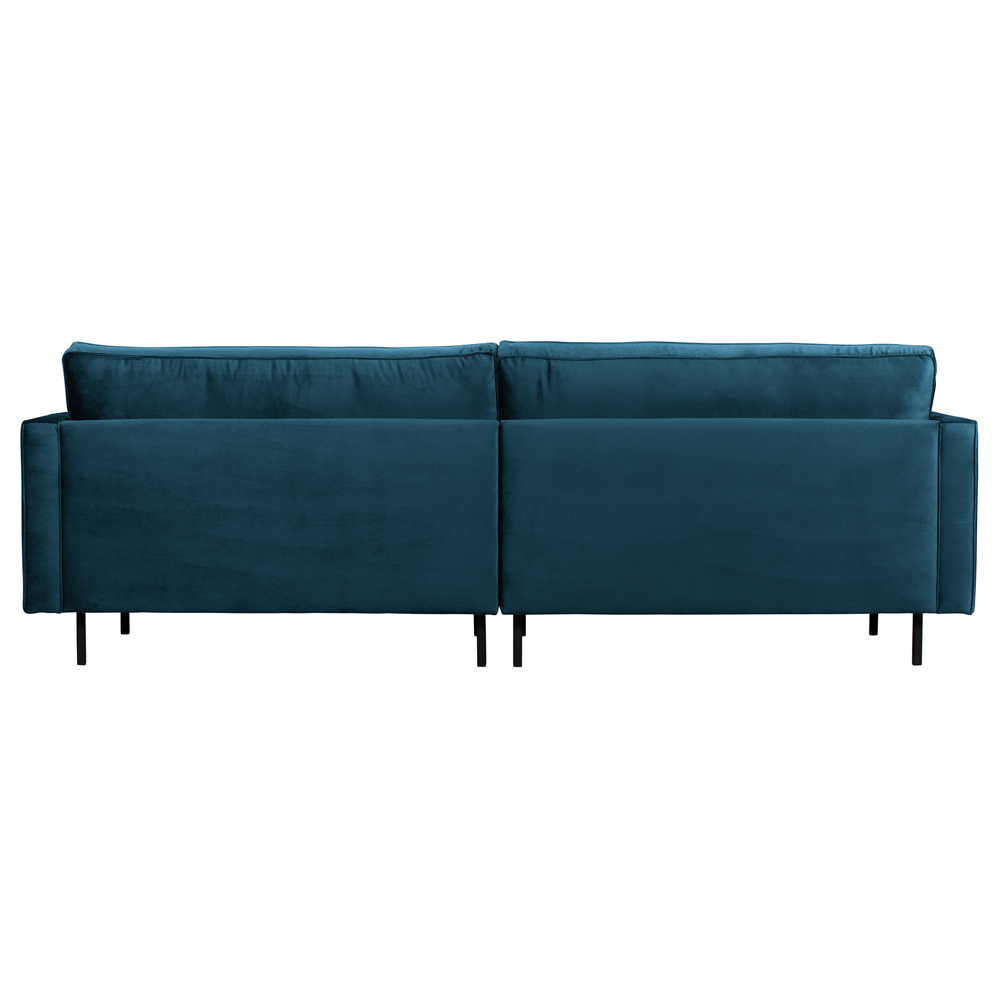 3 Sitzer Sofa Rodeo Samt Velvet blau Couch Garnitur Couchgarnitur