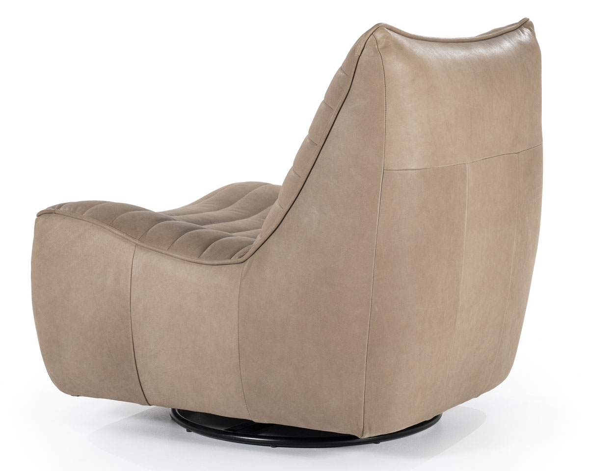 Sessel Relaxsessel COSTAR  Leder taupe Drehsessel