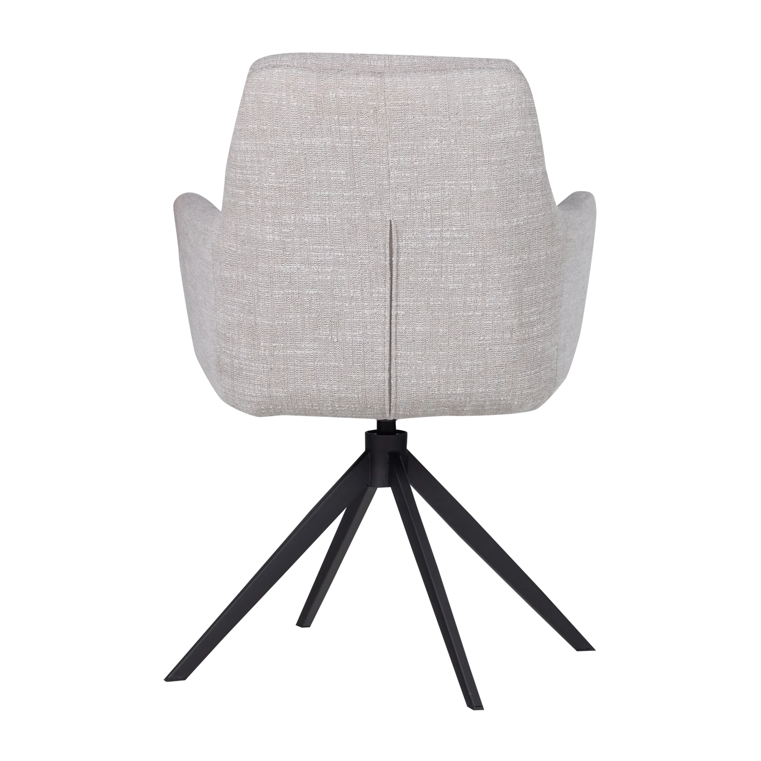 Armlehnstuhl GRANT drehbar Melange Stoff natur Drehstuhl