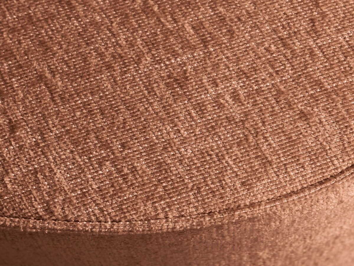 Pouf PEARL XL Ø 40 cm Hocker Sitzhocker rust melange