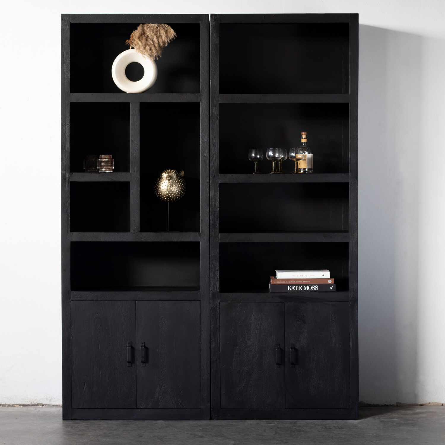 Schrank Regal XAVER H 200 cm schwarz