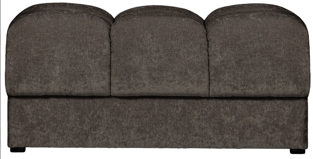 woood Sitzhocker SECOND DATE Webstoff vintage warmgrau Hocker Pouf