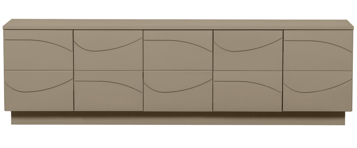 TV Möbel Lowboard TEO 180 cm Kiefer schlammgrau