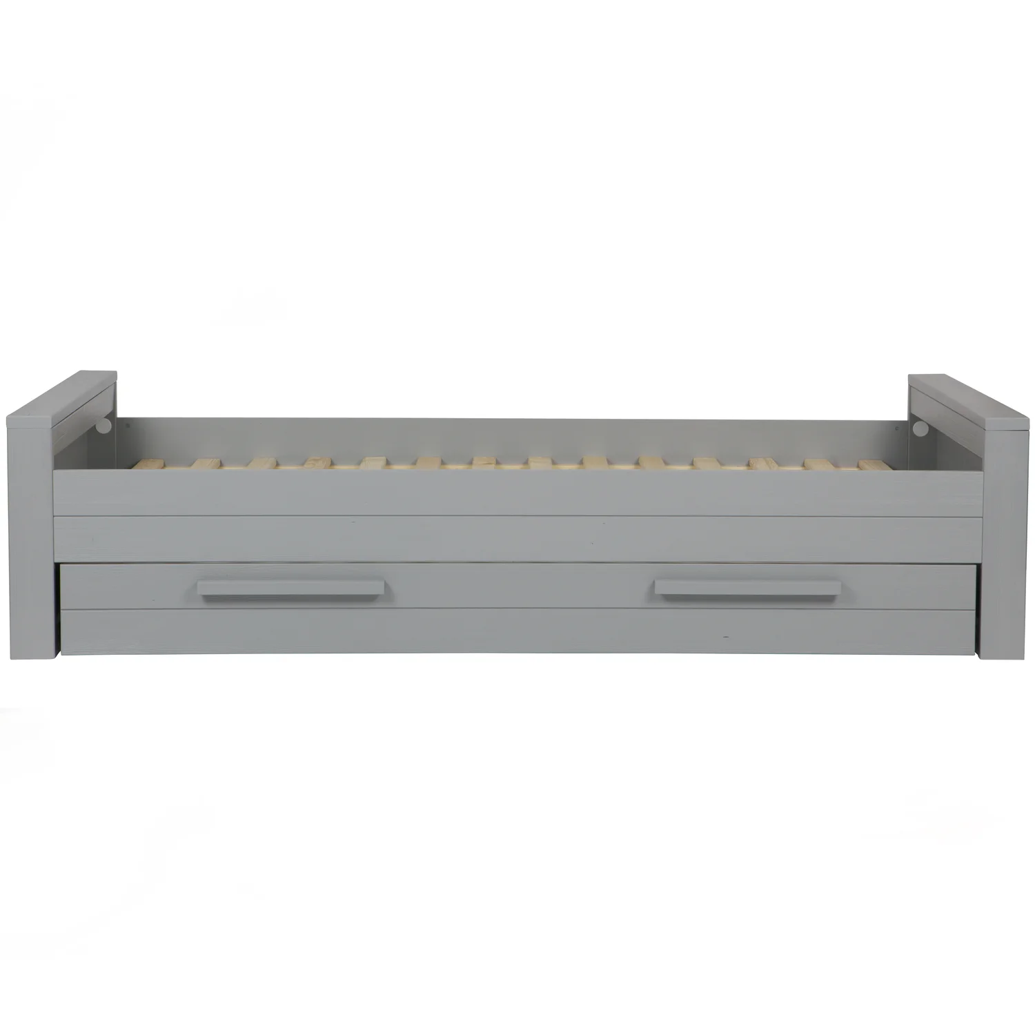 Kinderbett Einzelbett DENNIS 200 x 90 cm Kiefer Massivholz betongrau Bett