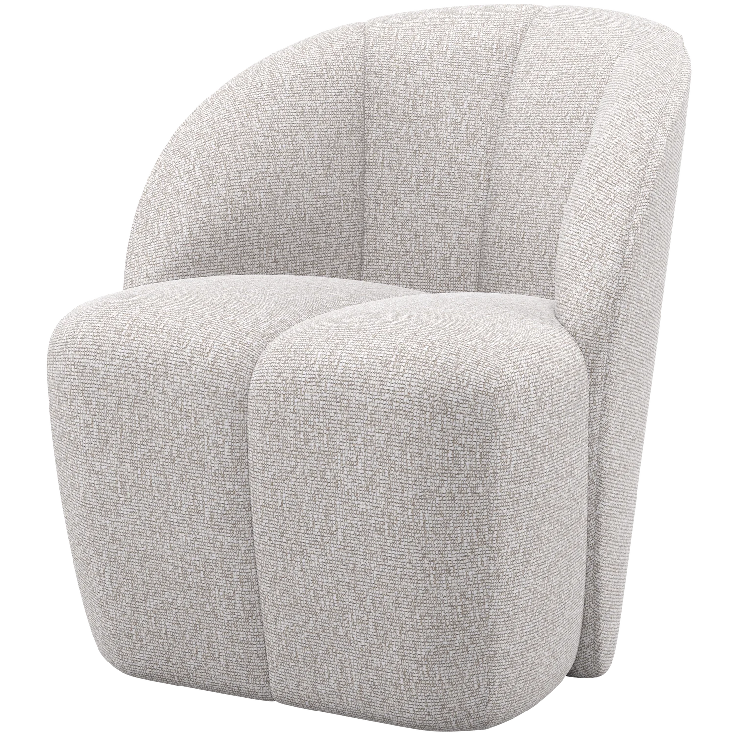 Sessel MOJO drehbar Bouclé ecru melange Drehsessel