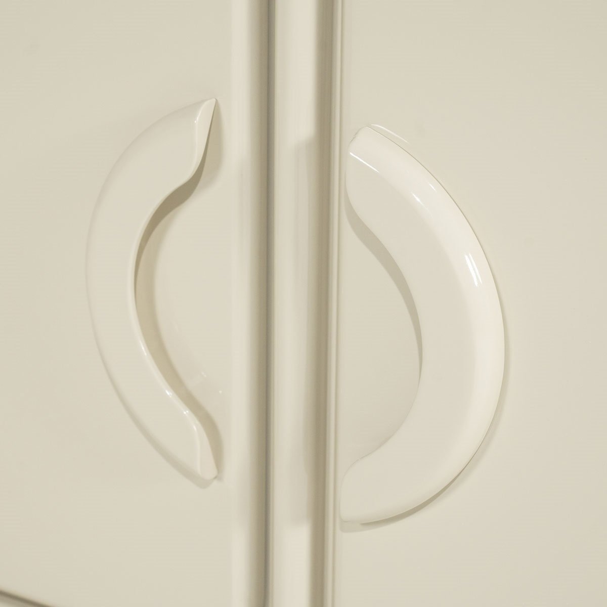 Kommode Gubby 120 cm mit 2 Türen MDF High Gloss beige