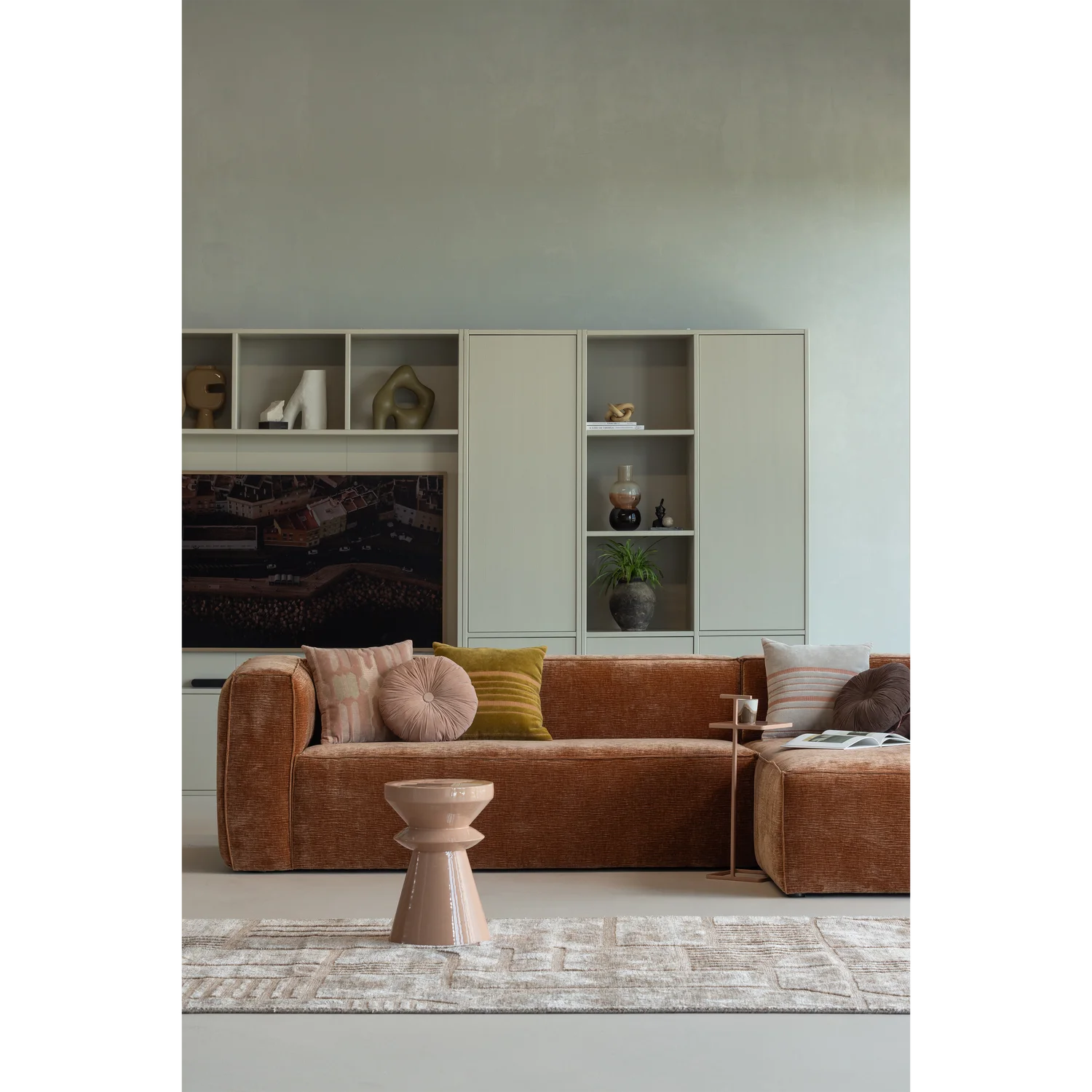 Teppich LOVI 240 x 170 cm Mischgewebe taupe