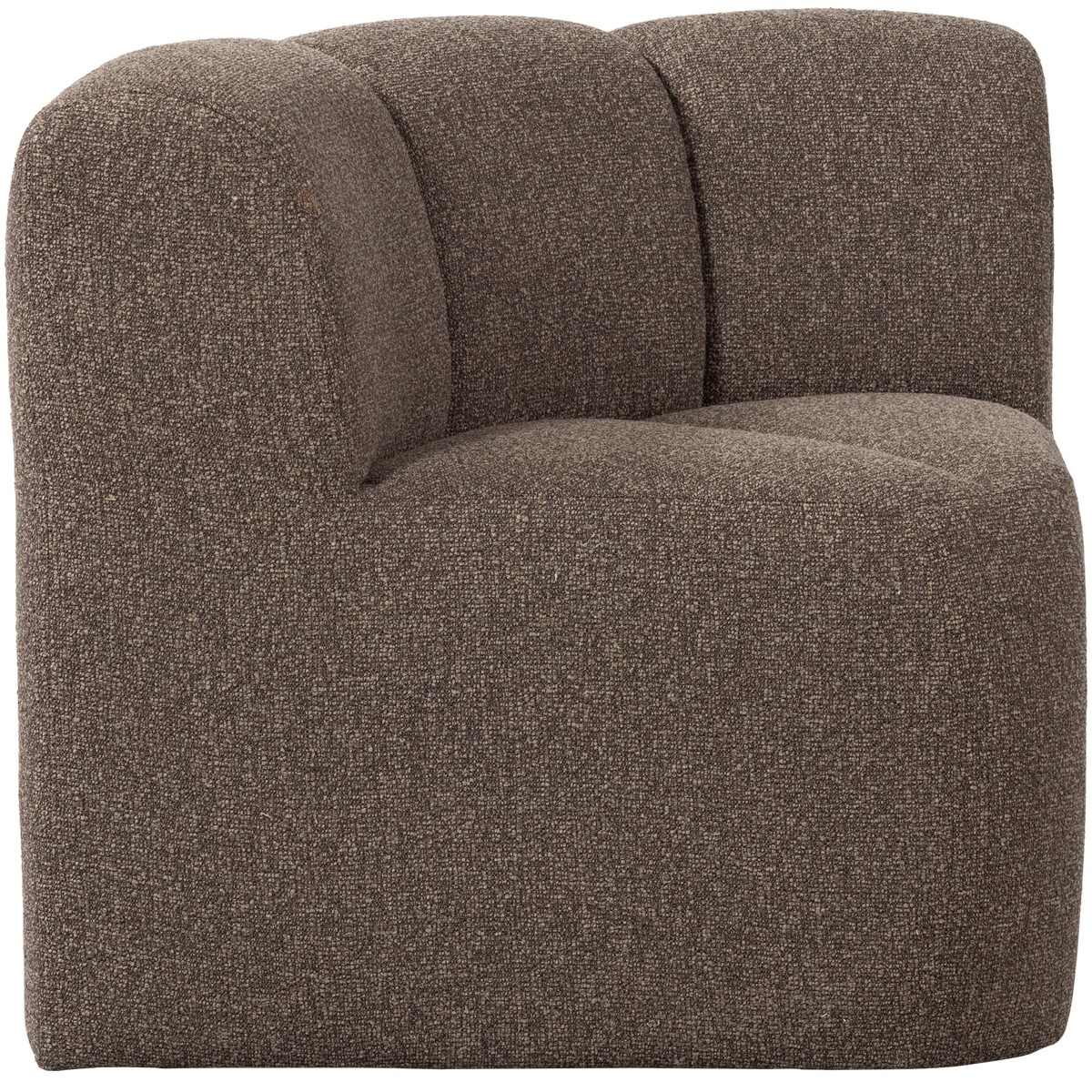 Esszimmerbank Eckbank MOJO Eck Element Bouclé braun melange