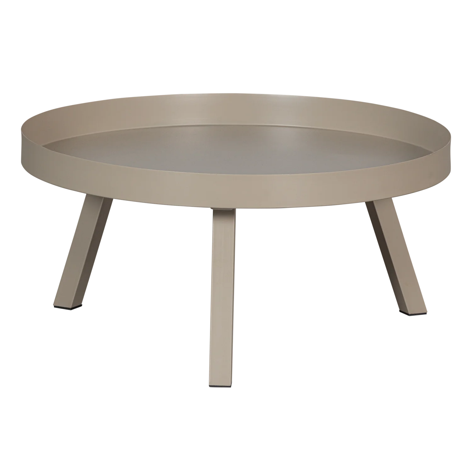 Garten Beistelltisch SUNNY Ø 68 cm Metall grau