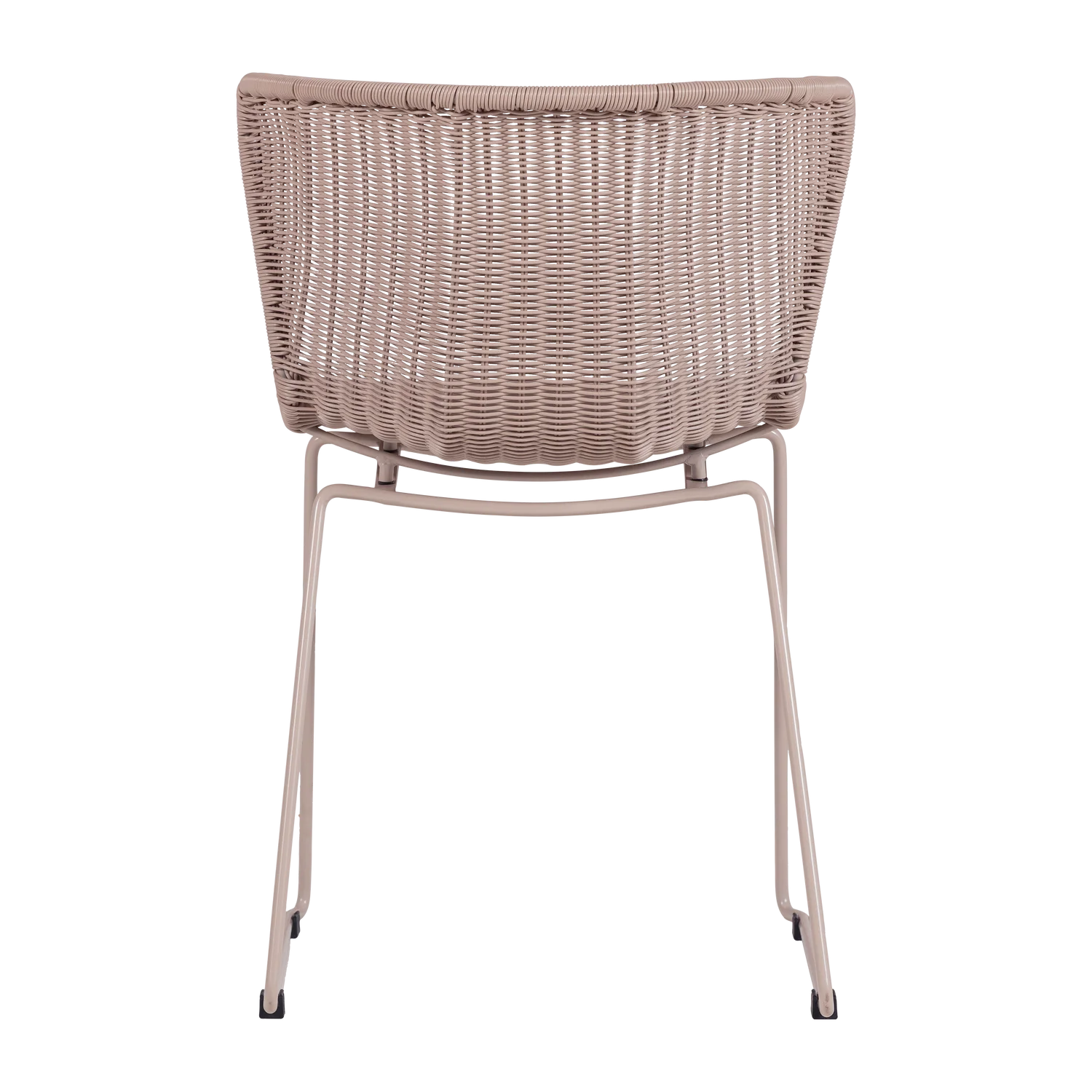 2er Set Gartenstuhl Stuhl WINGS Kunstrattan Poly Rattan sandfarben