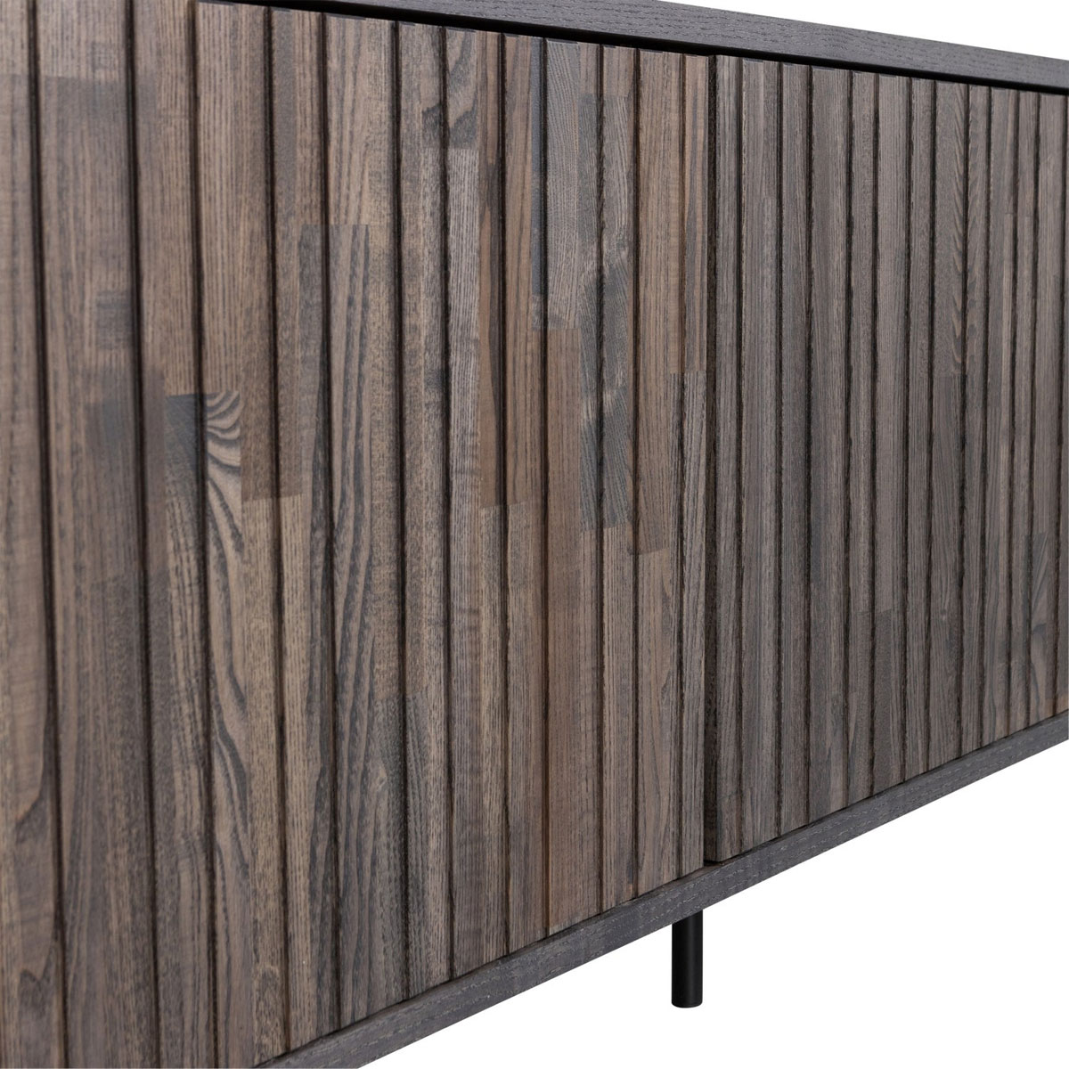 TV Möbel Lowboard New Gravure 150 cm Esche espresso