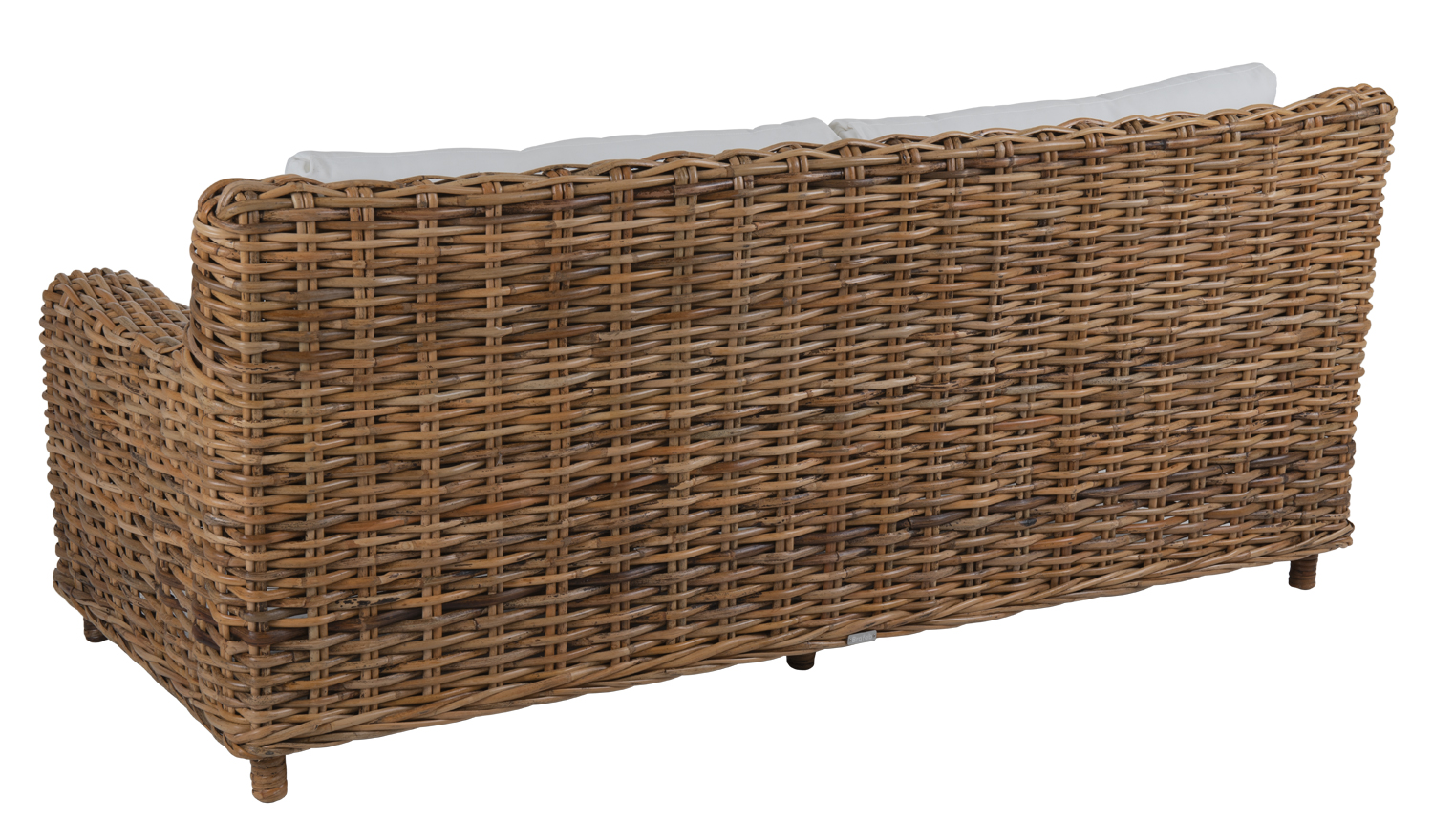 2,5 Sitzer Lounge Gartenbank Sofa Rossvik Polyrattan incl. Polsterung