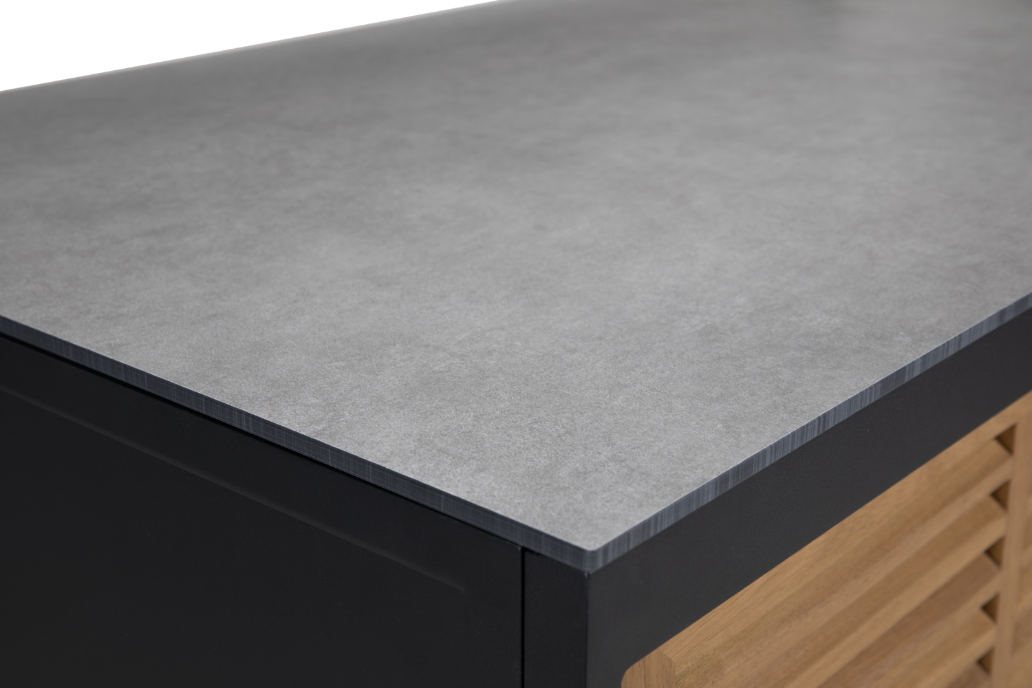 Fornax Außenküche Module Spülelement incl. Endstück Alu Teakholz